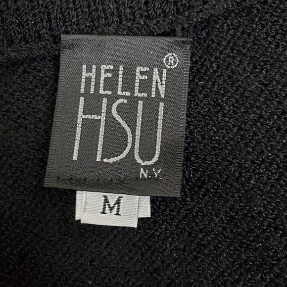 Helen Hsu black santana knit mid-length pencil skirt size medium - Picture 6 of 6